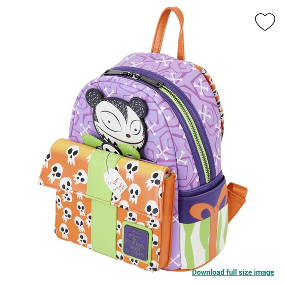 NEW Disney Nightmare Before Christmas Scary Teddy Present Mini Backpack - Picture 3 of 8